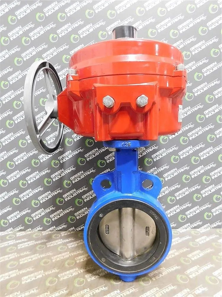 Bray Controls & DelTech 5" Actuated Butterfly Valve 70-0082-113D0-536/A Used