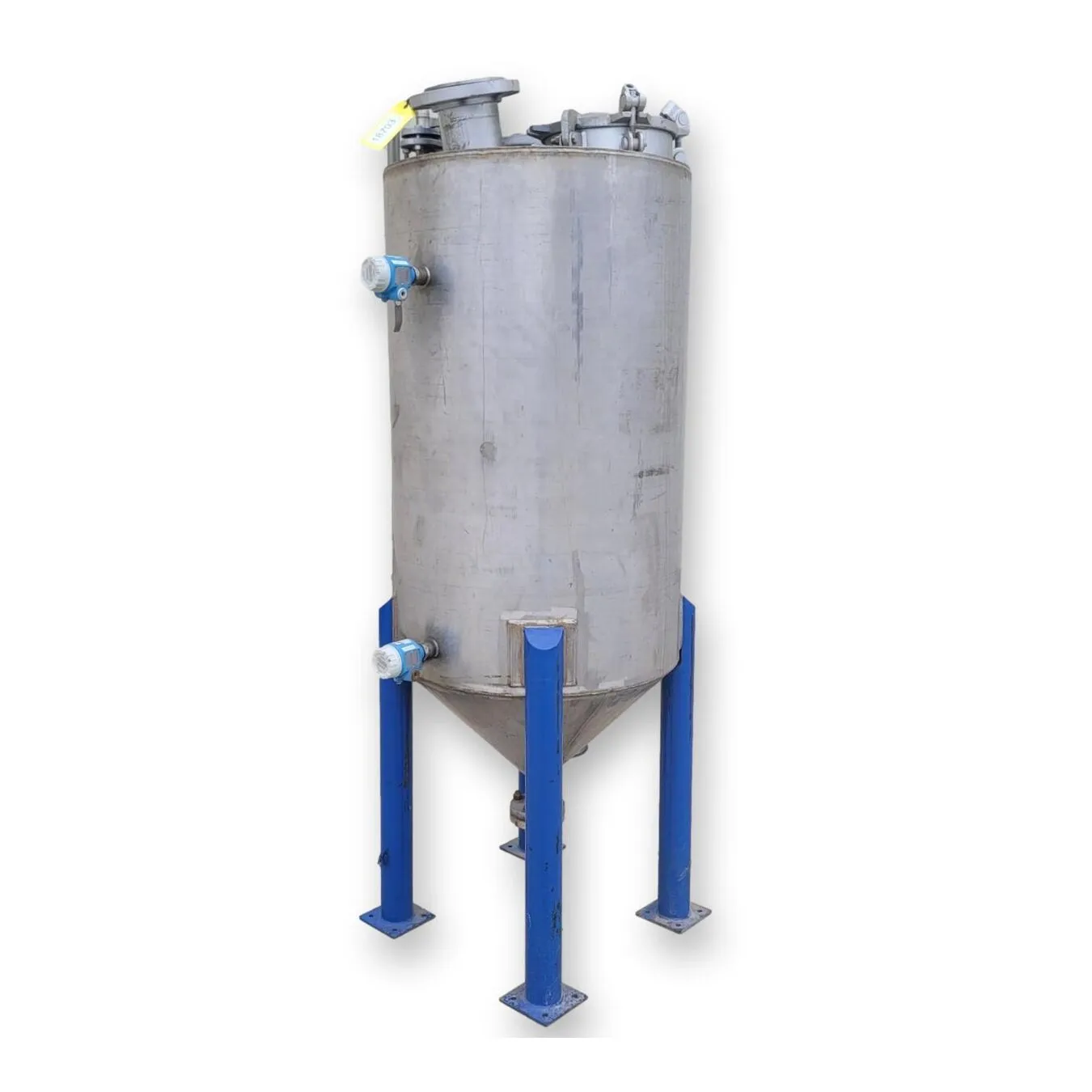 Used Stainless Steel 130 Gallon Cone Bottom Tank