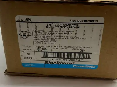 New | in-Stock THOMAS & BETTS BLACKBURN SPLIT BOLT CONNECTOR Bolts | Maverick Industrial Sales #1120163