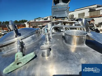 USED Crepaco 200 Gal Crepaco Mixing Tank, Jacketed 50#