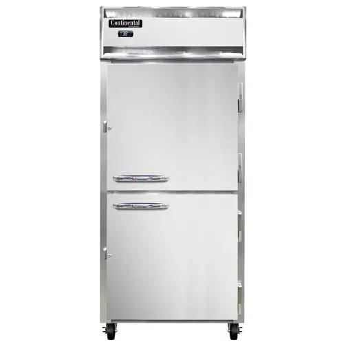 Continental 1RXNSSHD 36 1/4" One Section Reach In Refrigerator, (2) Right Hinge Solid Doors, Top Compressor, 115v