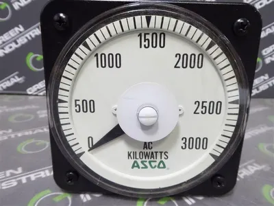 Yokogawa 103221ARET7DKC AB40 0-3000 AC Kilowatts Meter Used