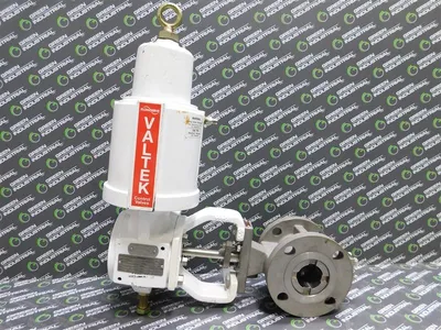 2" Flowserve Shearstream Actuated Valve Class 150 Air to Open 104 CV Used