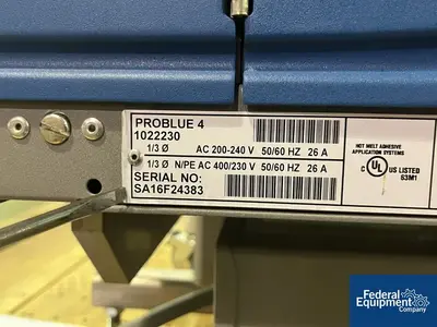 USED Quadrel Quadrel Wrap Around Labeler, Model Rotary