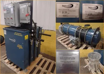 15 HP DUSTCONTROL MODEL #DC-11 & RAF-1600 DUST COLLECTOR SYSTEM: STOCK #17160