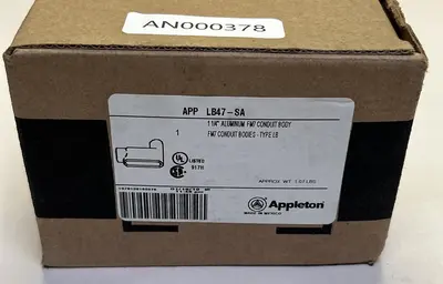 New | in-Stock APPLETON LB47 Miscellaneous Equipment (Electrical & Power) Ohio US | Surplus Asset Holdings #1209229
