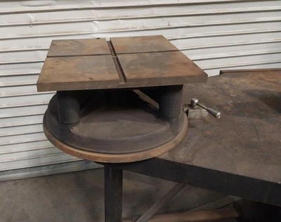 Hi-Duty Heavy Duty Bench Vise Welding Table Rotary Tilting Device