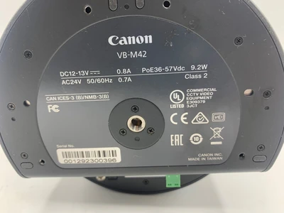Canon 20X Optical Zoom Network Camera VB-M42, f: 4.7-94mm, 1:1.6