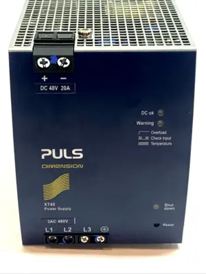 USED PULS DIMENSION 3-PHASE DIN RAIL POWER SUPPLY 48V 20A 960W