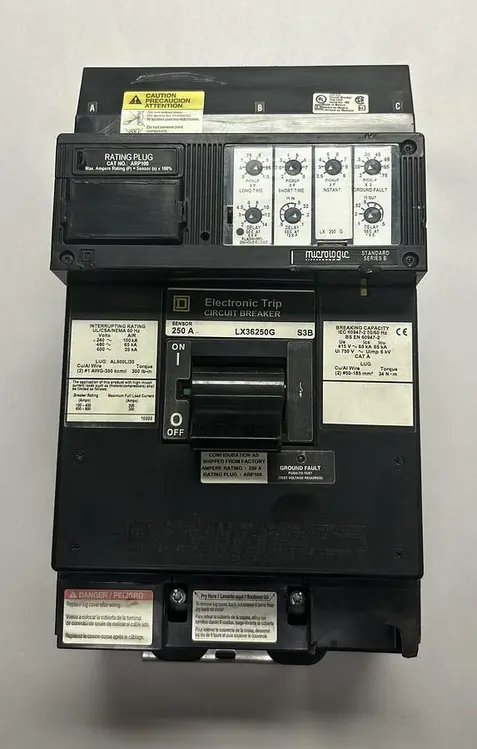 Used SQUARE D LX36250G Miscellaneous Equipment (Electrical & Power) Ohio US | Surplus Asset Holdings #1209058