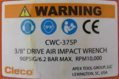 NEW CLECO CWC-375P IMPACT WRENCH 3/8" CWC375P