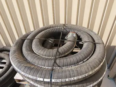 4470 Jason 4470 Dry Bulk Material Suction Hose 5" ID x 49' Gum Rubber 75 PSI