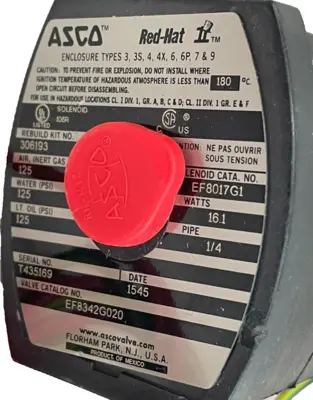 NEW ASCO EF8342G020 120/60 SOLENOID VALVE