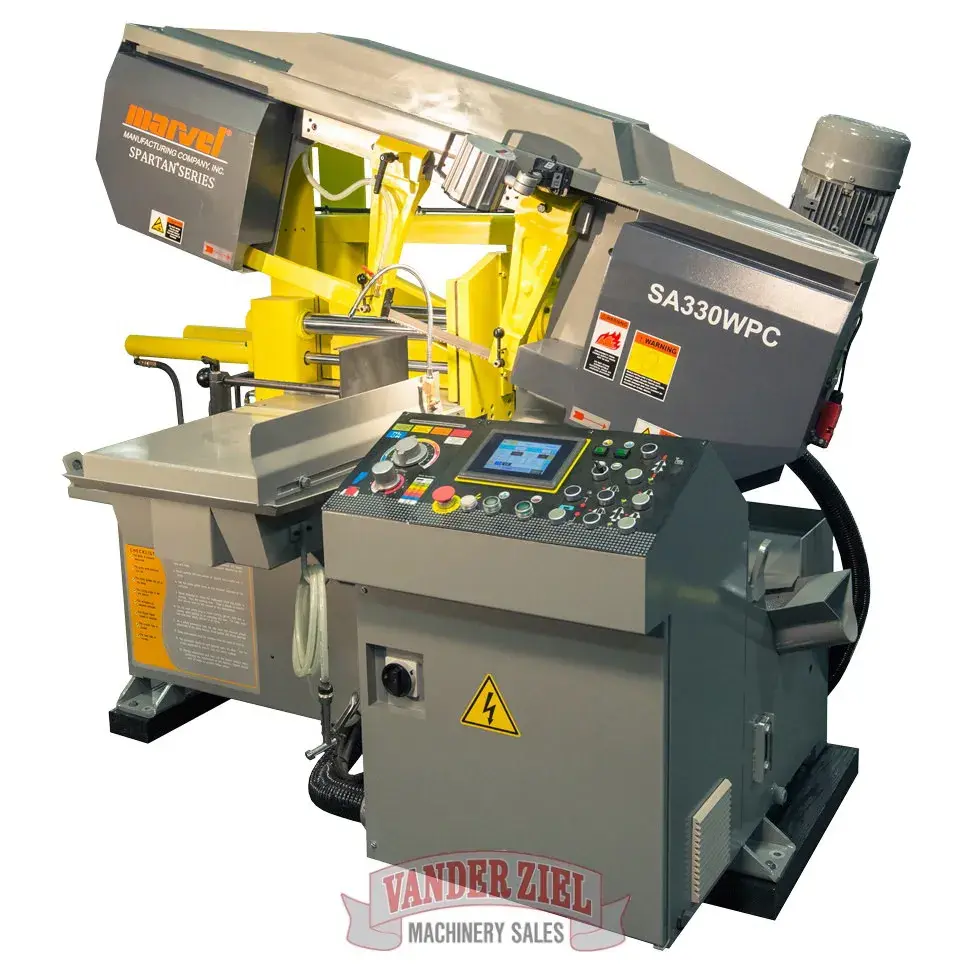 New | in-Stock MARVEL MANUFACTURING SA330WPC Horizontal Band Saws Michigan US | Vander Ziel Machinery Sales #482407