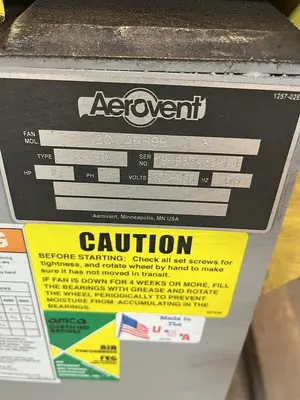 New | in-Stock AEROVENT 20-ARR9R-CL-3 HVAC Parts and Equipment | Surplus Asset Holdings #1197422