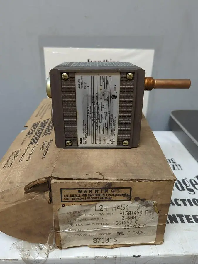 New | in-Stock BARKSDALE L2H-H454 Relays & Switches | Surplus Asset Holdings #1205676