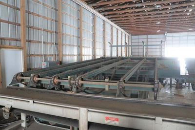 Automated Lumber Handling Tilt Hoist and Material Handling for Planer or Rip Line