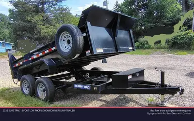 Used 2022 SURE TRAC 12 FOOT LOW PROFILE HOMEOWNER DUMP TRAILER Dump Trailers Michigan US | Proxy Equipment #1378403