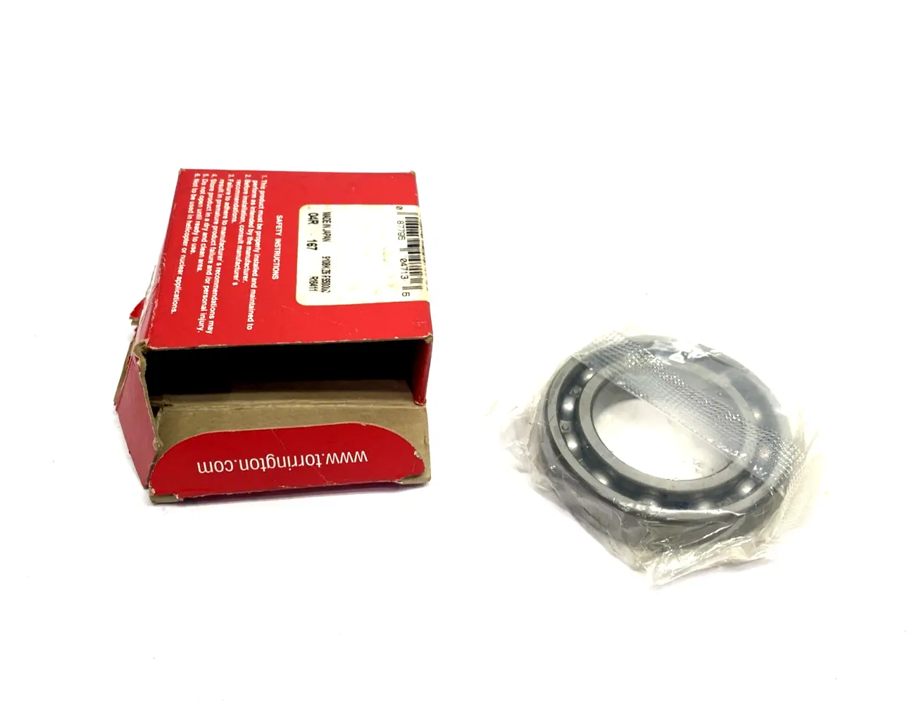 9108K | Fafnir  Single Row Radial Bearing, 40mm ID x 68mm OD x 15mm Wide - New – Open Box