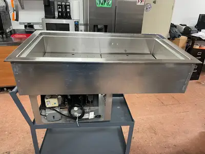 Used Wells Used Wells RCP-300 45" Drop-In Buffet Table Refrigerator insert with 3 Food Pan Capacity 120V Refrigerators Illinois US | Falcon Restaurant Supply #1376146