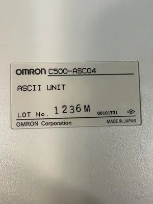 OMRON C500-ASC04 ASCII UNIT.— (BIN-1.2.4)