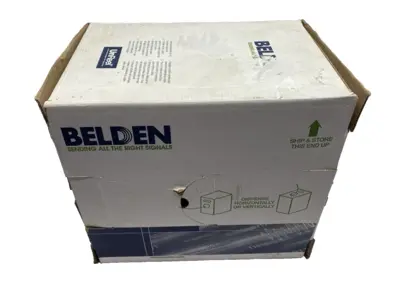 USED BELDEN MULTI CONDUCTOR CABLE 1PR/14AWG 42X30 PVC CHROME LOT OF 250'