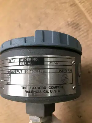 Foxboro PA-109-FD Flow Meter Sensor 15-30VDC / 10-5000 Pulses / 219°F amb. Temp