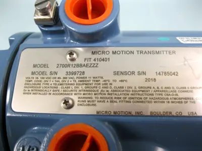 NEW Micromotion 2700 R12 BB AEZZZ