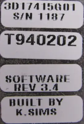 USED WESTINGHOUSE 3D17415G01 CONTROLLER SERIES 400