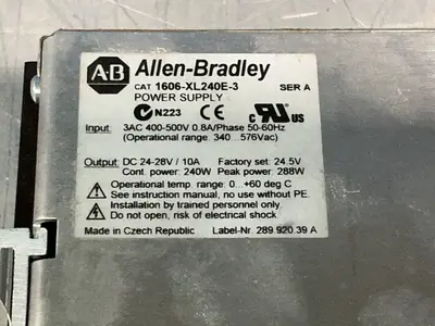Used ALLENBRADLEY 1606XL240E3 DIN Rail Power Supplies Ohio US | HGR 24 #1251111