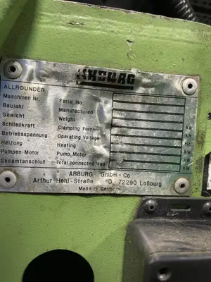 USED 1997 ARBURG 221 M 35075 U