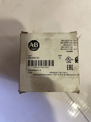 Allen-Bradley 100-K09ZJ01 Ser A Mini Contactor 24VDC 9A 3-Pole -NIB