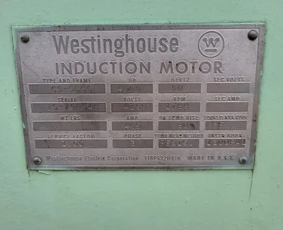 USED TECO WESTINGHOUSE 4000 HP