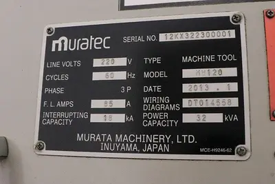 USED 2013 MURATEC MW-120