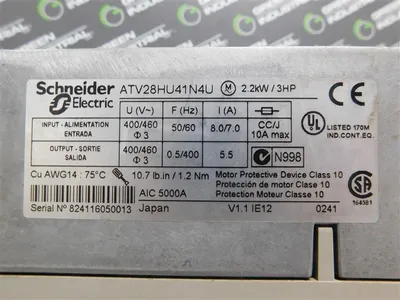 USED SCHNEIDER ATV28HU41N4U