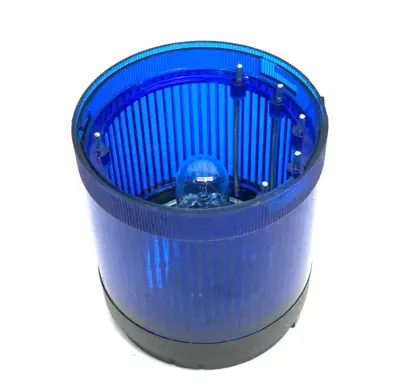 USED ALLEN-BRADLEY SER. B STEADY INCANDESCENT STACK LIGHT BLUE 120VAC
