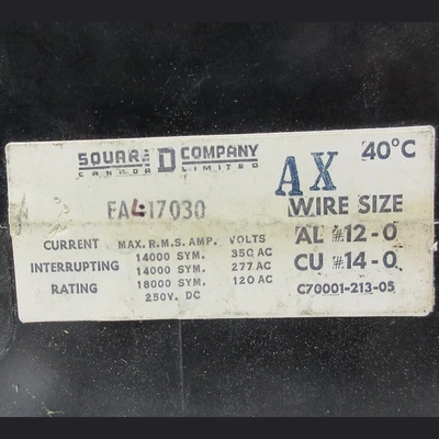 Square D FAL 30 Amp Breaker