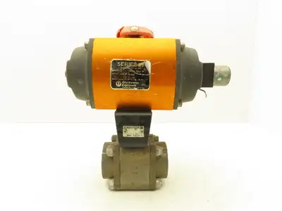 Worcester Controls 20-39SW 120A-R3 Pneumatic Actuator 2"NPT Stainless Ball Valve