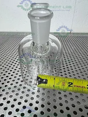 NEW CHEMGLASS CG-1576-04 250ML 3-NECK JACKETED EUROPEAN FLASK 1-CN, 2-SN 24/40 OUTER