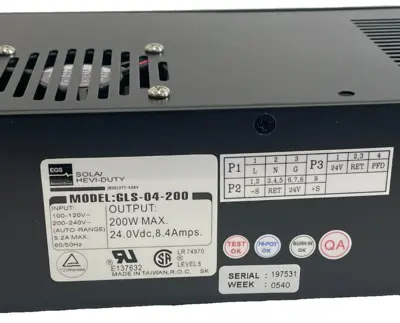 NEW SOLA GLS-04-200 POWER SUPPLY GLS04200