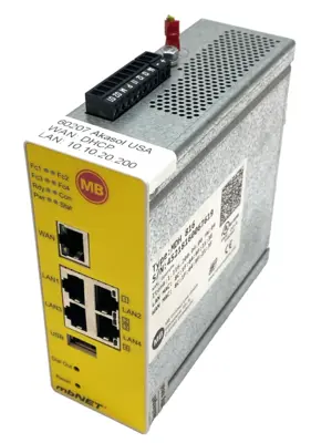 Used MB Connect Line MDH 816 mbNET Industrial VPN Router LAN & WAN Networking Routers Michigan US | Maverick Industrial Sales #1391785