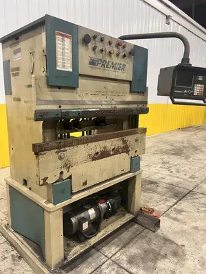 25 TON X 48" PREMIER HYDRAULIC PRESS BRAKE WITH CNC HURCO BACKGUAGE: STOCK #21973