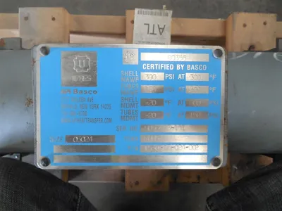 API Basco 1530-05-024-002 Size 05024 Heat Exchanger 300/150 PSI -20°F MDMT New
