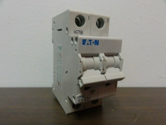 EATON PLS6-C3/2 2 POLE, 3A, CIRCUIT BREAKER