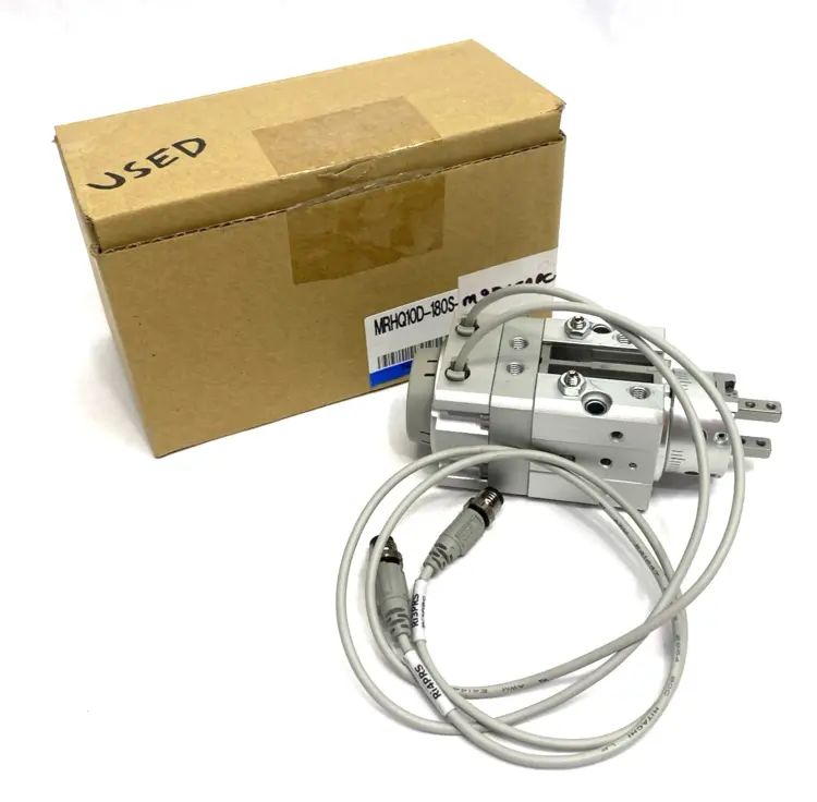 Used SMC Pneumatic Rotary Gripper Module, w/ Auto Switches Rotary Actuators Michigan US | Maverick Industrial Sales #1389152