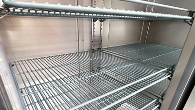 171-0366 54" Double Door Stainless Steel Self Contained Freezer