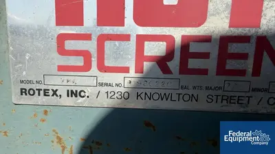 USED Rotex 60" X 120" ROTEX SCREEN, C/S, TWO DECK