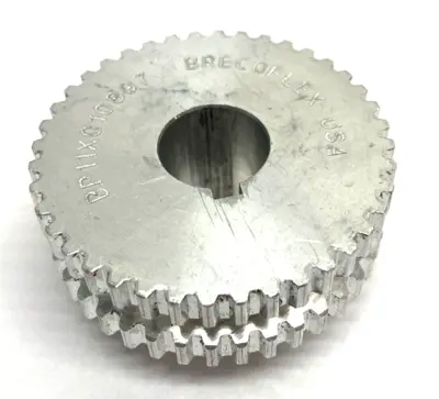 USED BRECOFLEX TIMING PULLEY ALUMINUM BODY 40-TOOTH W/ KEYWAY