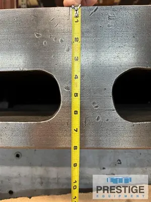 52" x 388" x 34" T-Slotted Planer Table