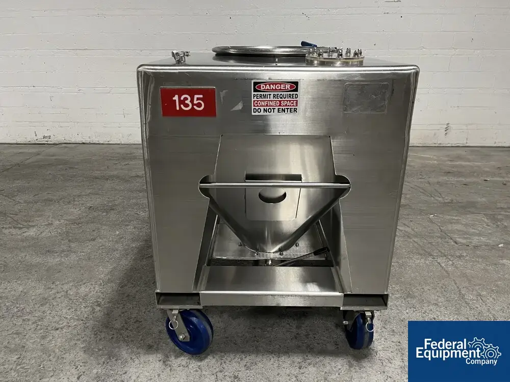 USED TOTE Systems 48" x 42" x 10"  Tote Systems Stainless Steel Transfer Bins